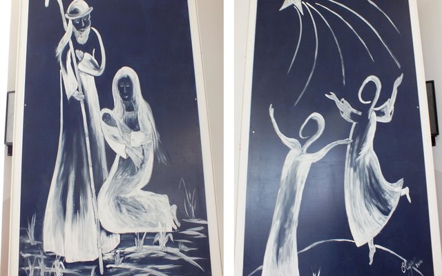 Olga Swanepoel se geskilderde â€œEngele van Vreugdeâ€ in die Pretoriussaal tydens die onlangse   